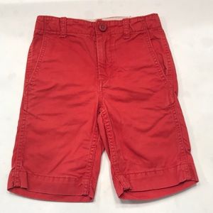 Boys red Gap Kids red chino shorts 6